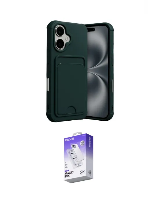 ieg™ iPhone 17 Kılıf Vadi Çizgi Prime - Siyah Bilvis 5in1 3D Magic Cam Ekran Koruyucu
