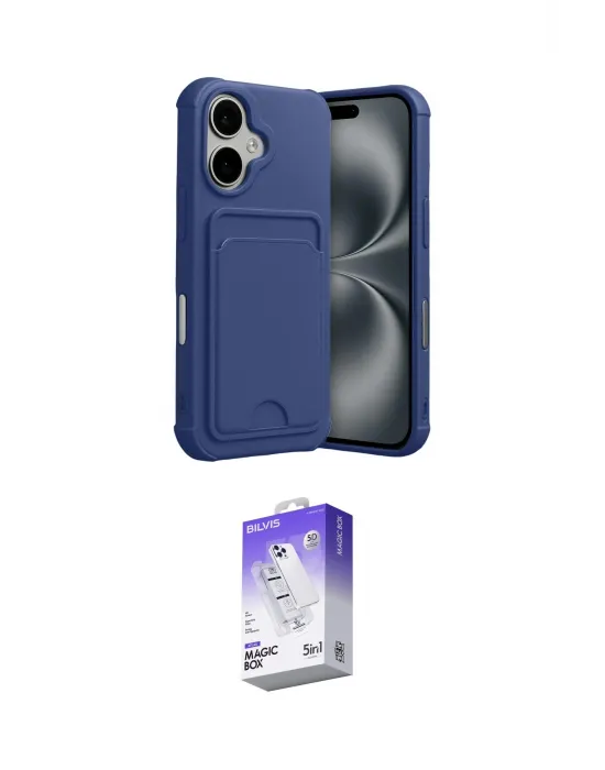 ieg™ iPhone 17 Kılıf Vadi Çizgi Prime - Siyah Bilvis 5in1 3D Magic Cam Ekran Koruyucu