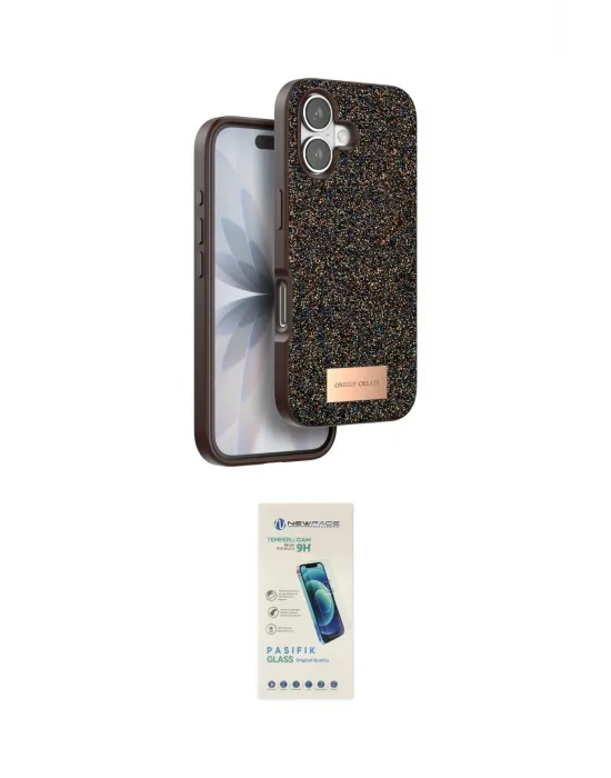 ieg™ iPhone 17 Kılıf Vadi Klasik Serisi - Şeffaf Pasifik Cam Ekran Koruyucu