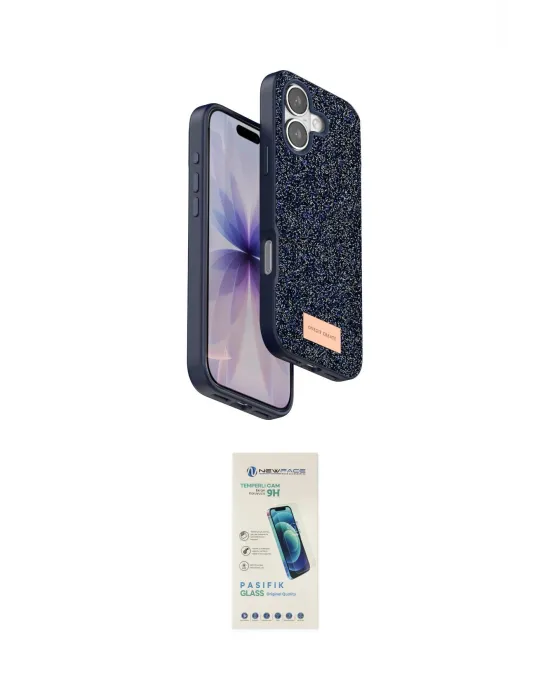 ieg™ iPhone 17 Kılıf Vadi Klasik Serisi - Şeffaf Pasifik Cam Ekran Koruyucu