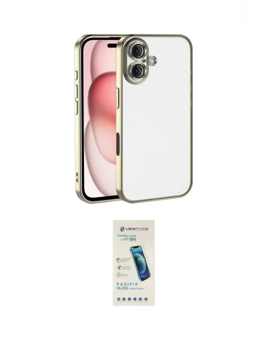 ieg™ iPhone 17 Kılıf Vadi Minimal - Şeffaf Pasifik Cam Ekran Koruyucu