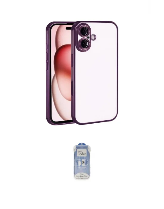 ieg™ iPhone 17 Kılıf Vadi Minimal - Siyah Joko Magic 5D Cam