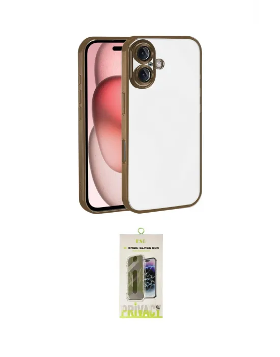 ieg™ iPhone 17 Kılıf Vadi Minimal - Siyah Joko Magic 5D Hayalet Cam