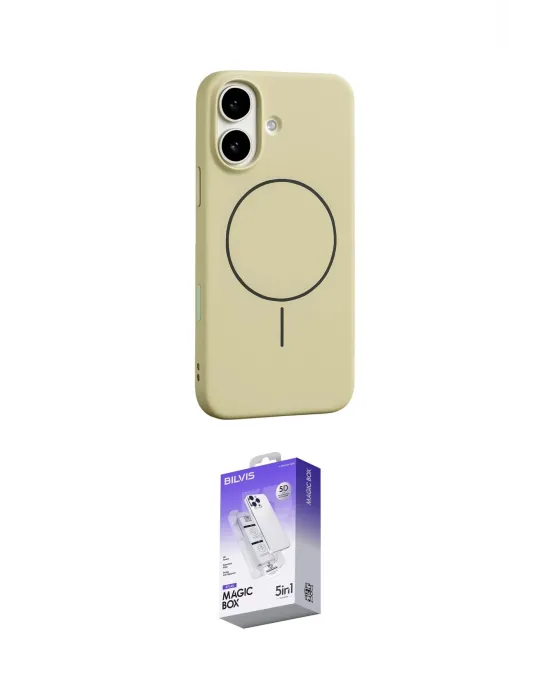 ieg™ iPhone 17 Kılıf Yankı Form Serisi - Siyah Bilvis 5in1 3D Magic Cam Ekran Koruyucu