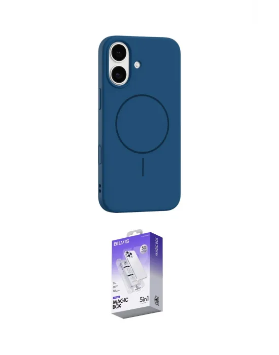 ieg™ iPhone 17 Kılıf Yankı Form Serisi - Siyah Bilvis 5in1 3D Magic Cam Ekran Koruyucu
