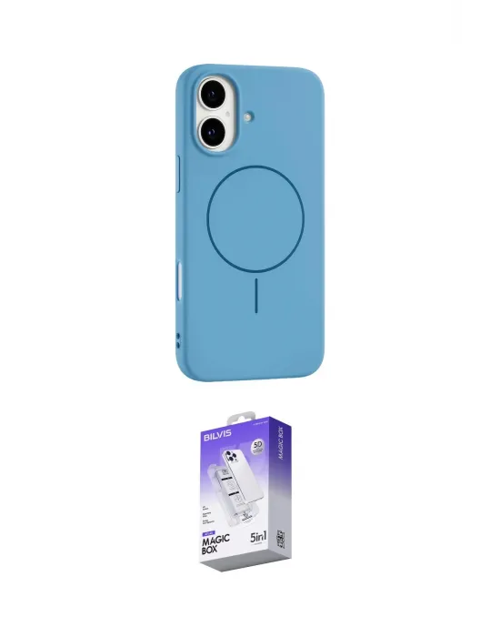 ieg™ iPhone 17 Kılıf Yankı Form Serisi - Siyah Bilvis 5in1 3D Magic Cam Ekran Koruyucu