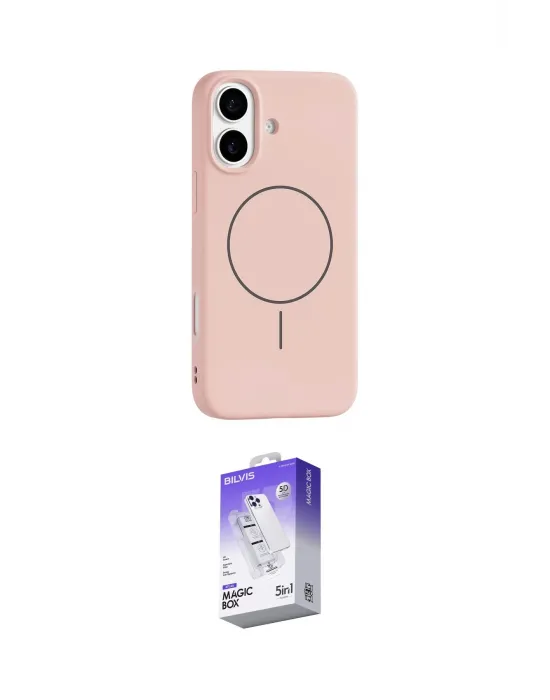 ieg™ iPhone 17 Kılıf Yankı Form Serisi - Siyah Bilvis 5in1 3D Magic Cam Ekran Koruyucu