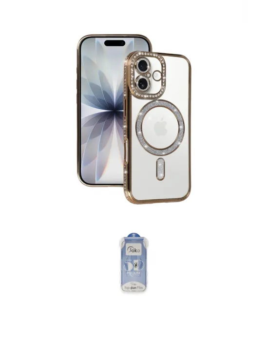 ieg™ iPhone 17 Kılıf Zirve Doku Prime - Siyah Joko Magic 5D Cam