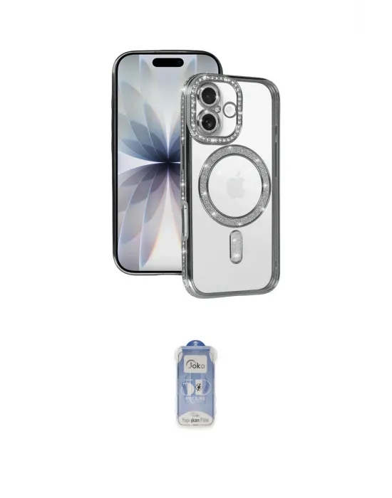 ieg™ iPhone 17 Kılıf Zirve Doku Prime - Siyah Joko Magic 5D Cam
