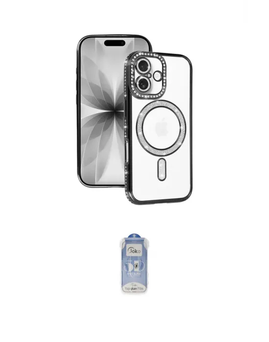 ieg™ iPhone 17 Kılıf Zirve Doku Prime - Siyah Joko Magic 5D Cam