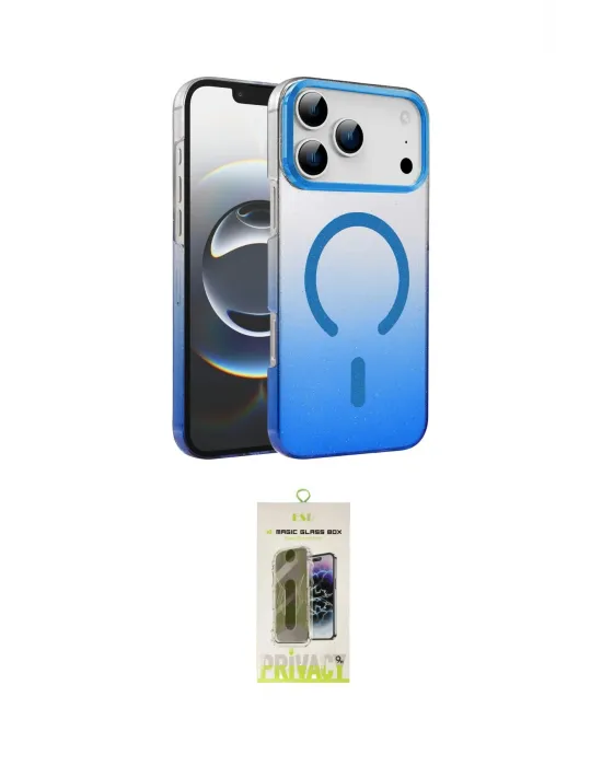 ieg™ iPhone 17 Pro Kılıf Ahenk Doku Özel Seri - Siyah Joko Magic 5D Hayalet Cam