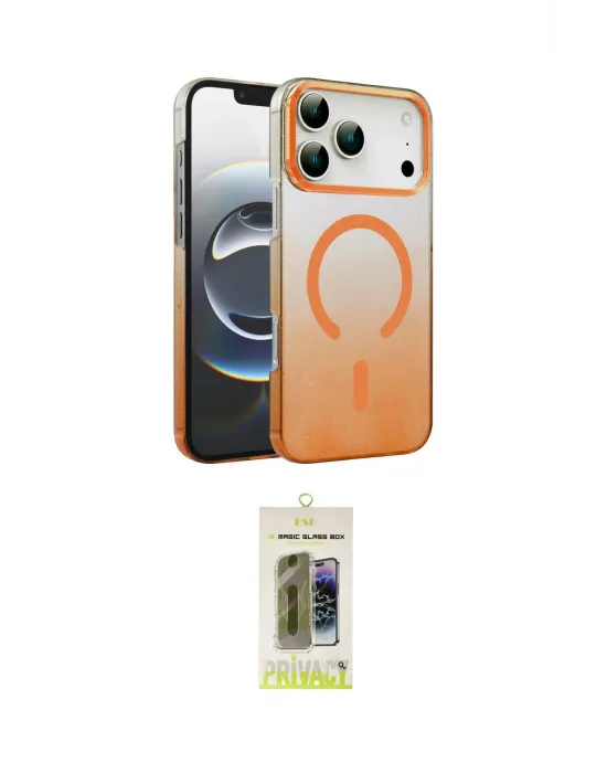 ieg™ iPhone 17 Pro Kılıf Ahenk Doku Özel Seri - Siyah Joko Magic 5D Hayalet Cam