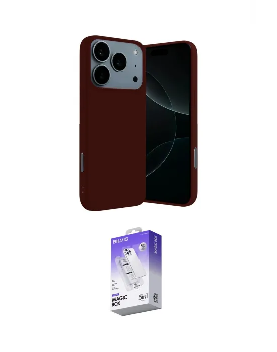 ieg™ iPhone 17 Pro Kılıf Ahenk Serisi - Siyah Bilvis 5in1 3D Magic Cam Ekran Koruyucu