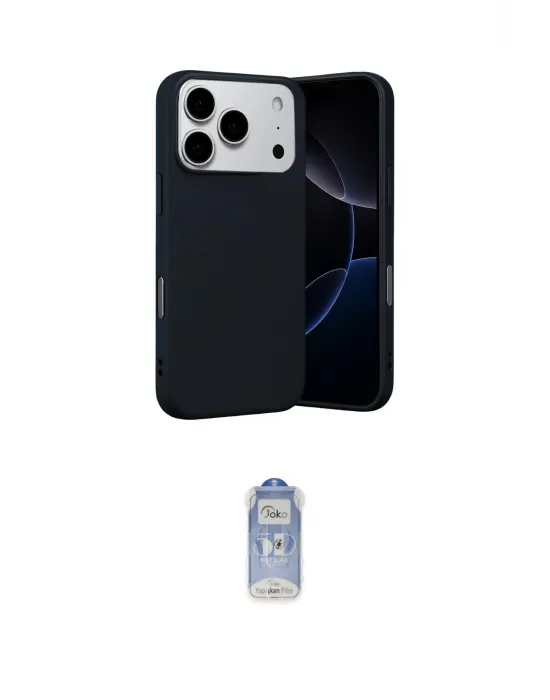 ieg™ iPhone 17 Pro Kılıf Ahenk Serisi - Siyah Joko Magic 5D Cam