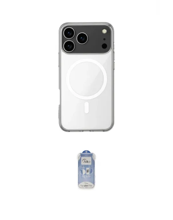ieg™ iPhone 17 Pro Kılıf Ahenk Yansıma Prime - Siyah Joko Magic 5D Cam
