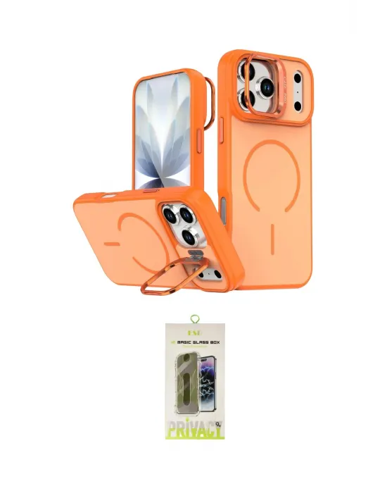 ieg™ iPhone 17 Pro Kılıf Çekirdek Klasik - Siyah Joko Magic 5D Hayalet Cam