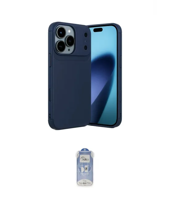 ieg™ iPhone 17 Pro Kılıf Eksen Form Prime - Siyah Joko Magic 5D Cam