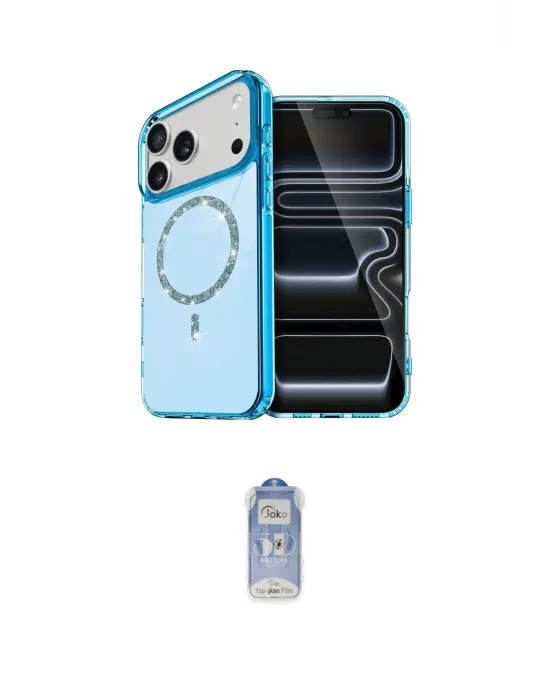 ieg™ iPhone 17 Pro Kılıf Kıvılcım Form Prime - Siyah Joko Magic 5D Cam