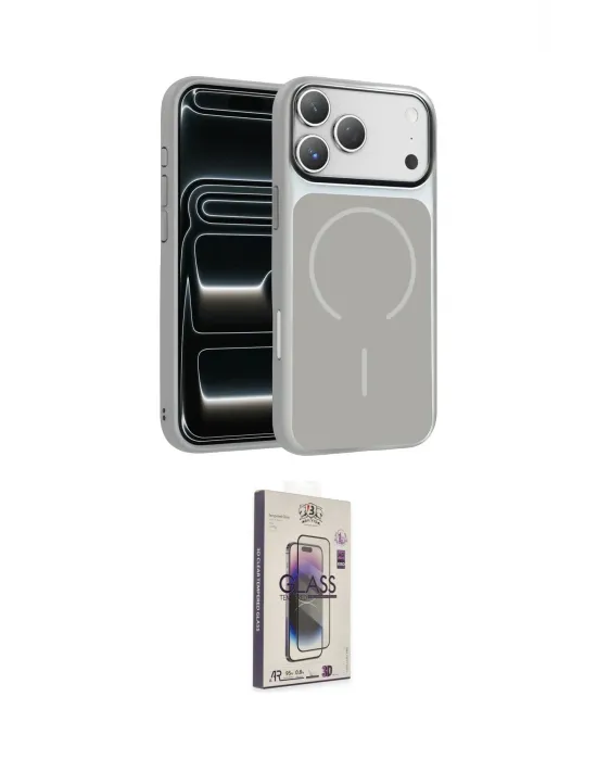 ieg™ iPhone 17 Pro Kılıf Kıvılcım Klasik - Siyah Bilvis 3D Cam Ekran Koruyucu