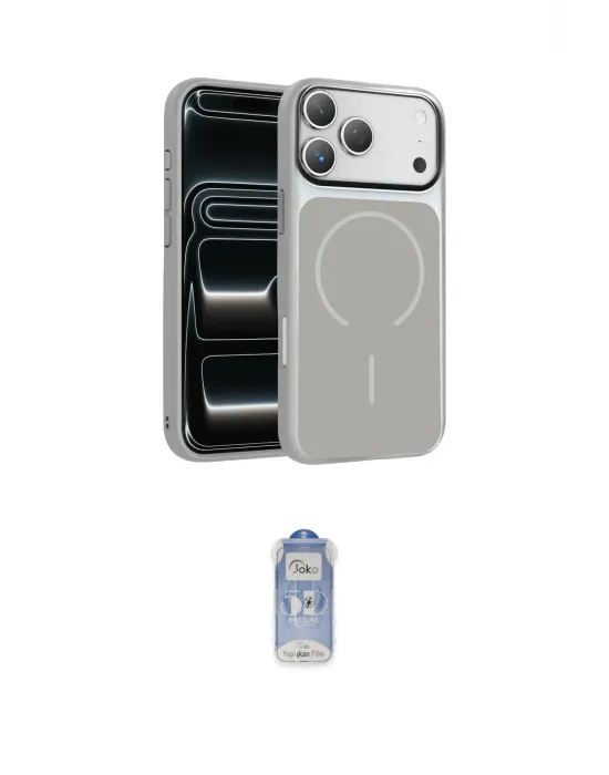 ieg™ iPhone 17 Pro Kılıf Kıvılcım Klasik - Siyah Joko Magic 5D Cam