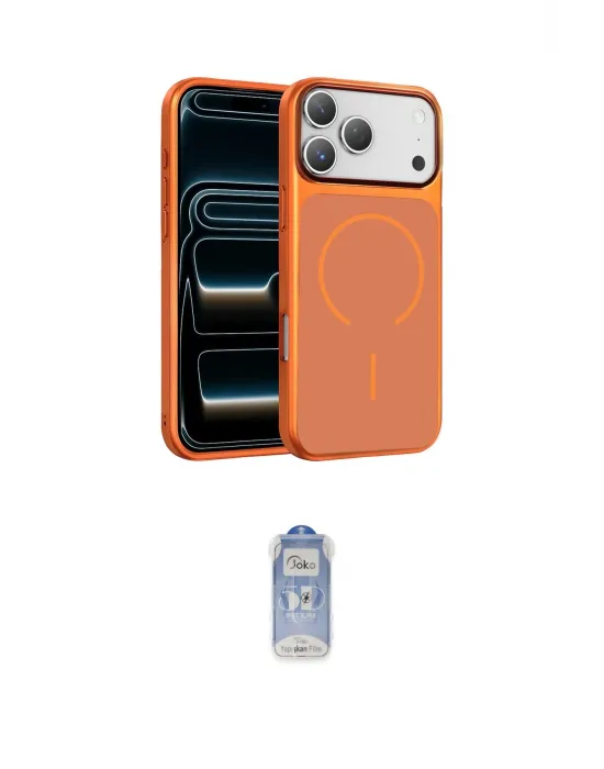 ieg™ iPhone 17 Pro Kılıf Kıvılcım Klasik - Siyah Joko Magic 5D Cam