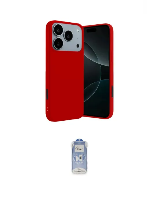 ieg™ iPhone 17 Pro Kılıf Kozmos Yansıma Özel Seri - Siyah Joko Magic 5D Cam