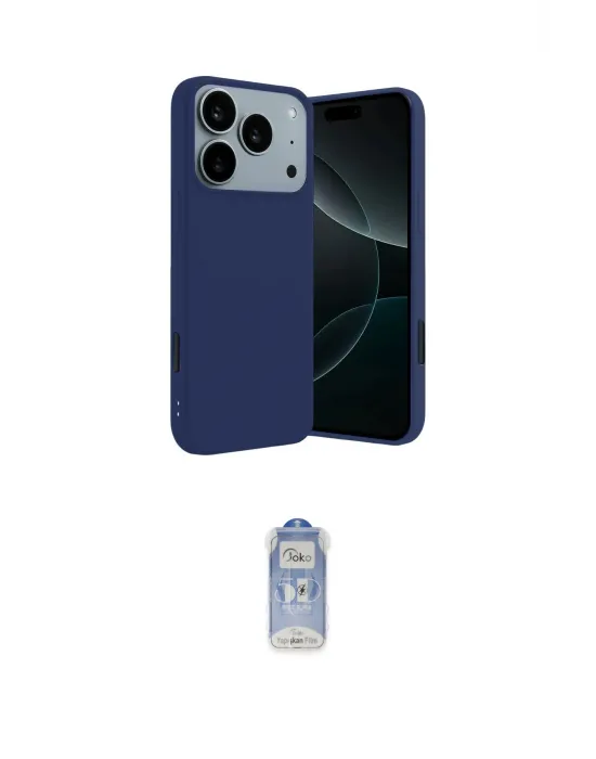 ieg™ iPhone 17 Pro Kılıf Kozmos Yansıma Özel Seri - Siyah Joko Magic 5D Cam