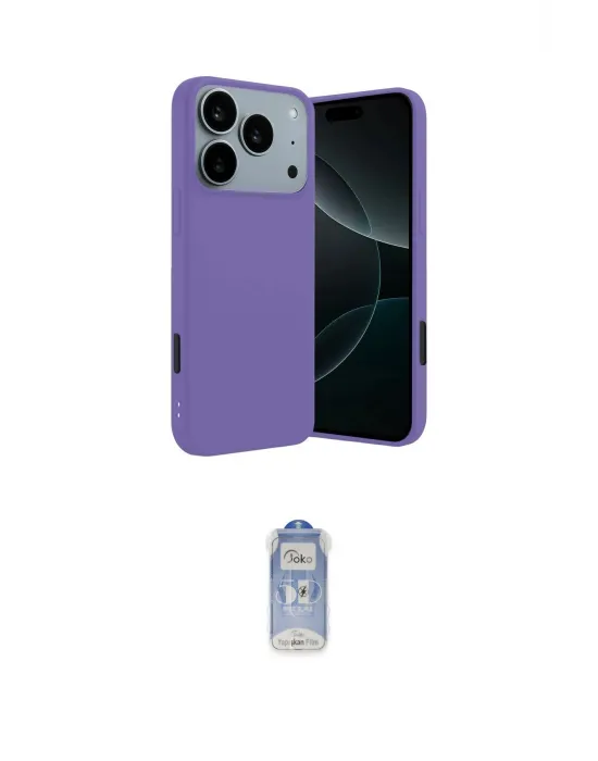 ieg™ iPhone 17 Pro Kılıf Kozmos Yansıma Özel Seri - Siyah Joko Magic 5D Cam