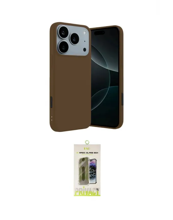 ieg™ iPhone 17 Pro Kılıf Kozmos Yansıma Özel Seri - Siyah Joko Magic 5D Hayalet Cam