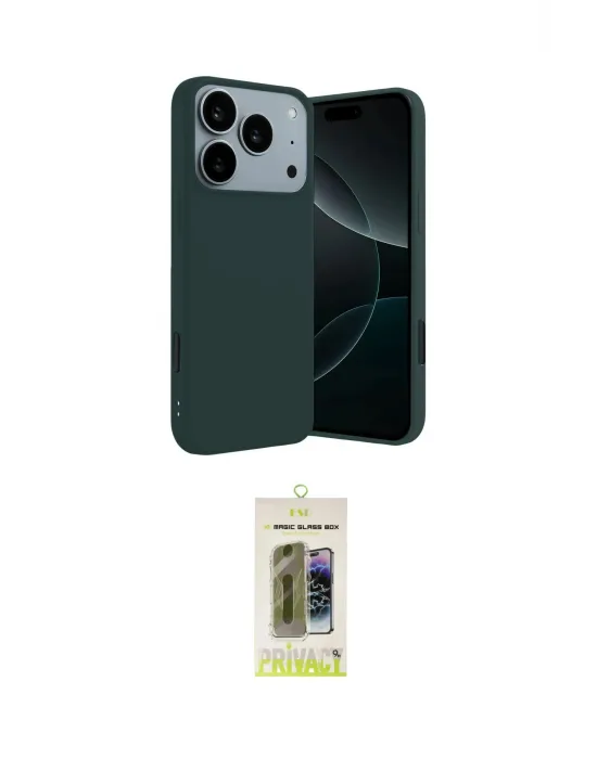 ieg™ iPhone 17 Pro Kılıf Kozmos Yansıma Özel Seri - Siyah Joko Magic 5D Hayalet Cam