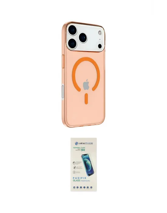 ieg™ iPhone 17 Pro Kılıf Kutup Klasik Serisi - Şeffaf Pasifik Cam Ekran Koruyucu