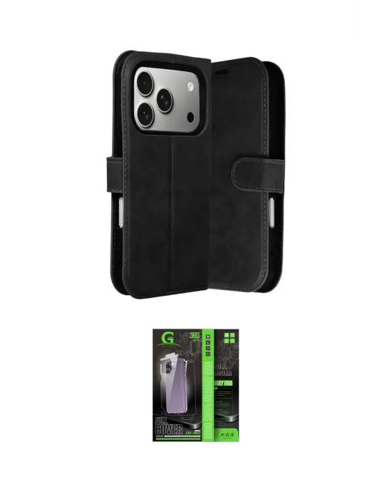 ieg™ iPhone 17 Pro Kılıf Siluet Işık Serisi - Şeffaf 360 Full Body Arka Koruyucu