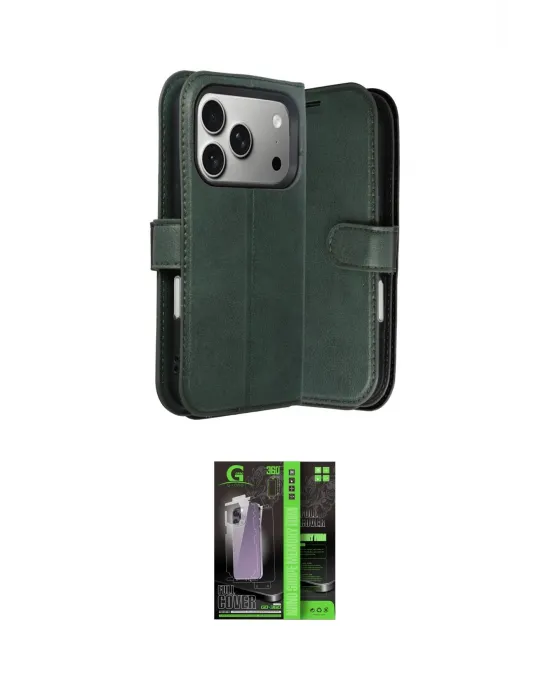 ieg™ iPhone 17 Pro Kılıf Siluet Işık Serisi - Şeffaf 360 Full Body Arka Koruyucu