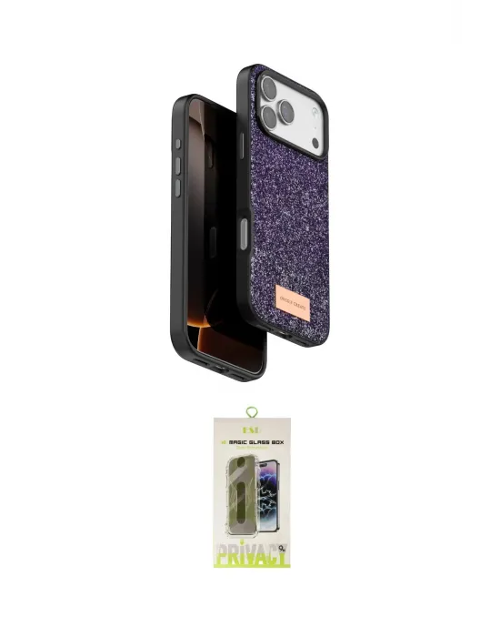 ieg™ iPhone 17 Pro Kılıf Vadi Klasik Serisi - Siyah Joko Magic 5D Hayalet Cam