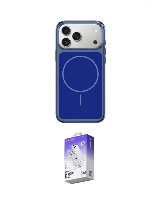 ieg™ iPhone 17 Pro Kılıf Yankı Minimal Serisi - Siyah Bilvis 5in1 3D Magic Cam Ekran Koruyucu