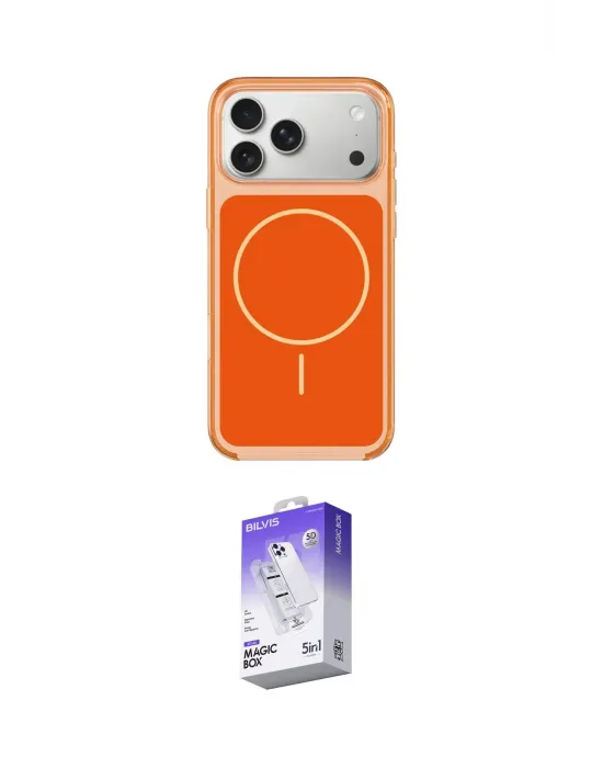 ieg™ iPhone 17 Pro Kılıf Yankı Minimal Serisi - Siyah Bilvis 5in1 3D Magic Cam Ekran Koruyucu