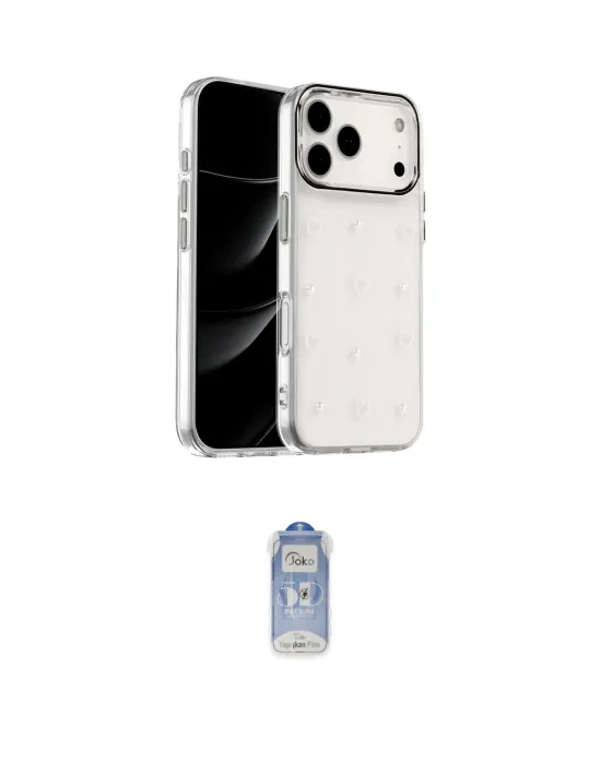 ieg™ iPhone 17 Pro Kılıf Yörünge Form - Siyah Joko Magic 5D Cam