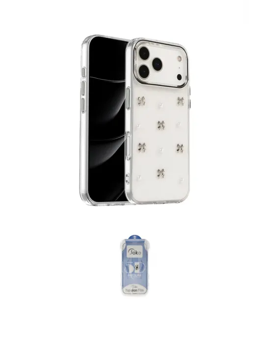 ieg™ iPhone 17 Pro Kılıf Yörünge Form - Siyah Joko Magic 5D Cam