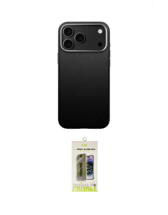 ieg™ iPhone 17 Pro Kılıf Zirve Modern Prime - Siyah Joko Magic 5D Hayalet Cam