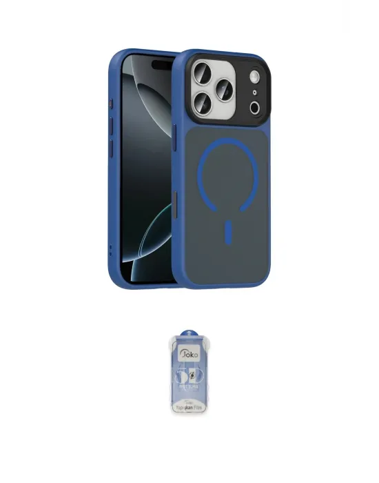ieg™ iPhone 17 Pro Max Kılıf Doruk Form Serisi - Siyah Joko Magic 5D Cam