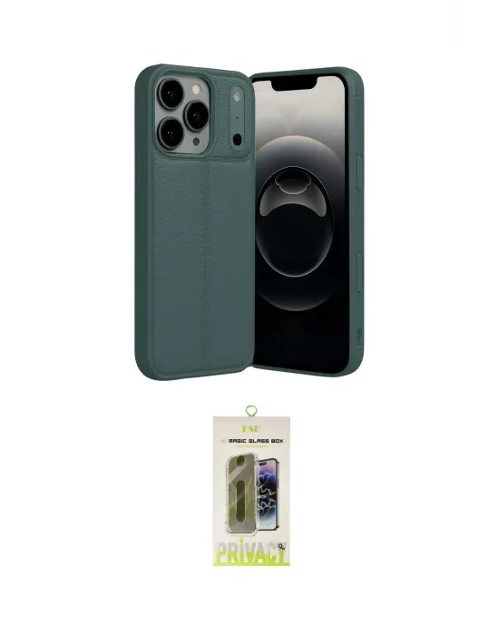 ieg™ iPhone 17 Pro Max Kılıf Doruk Klasik Özel Seri - Siyah Joko Magic 5D Hayalet Cam