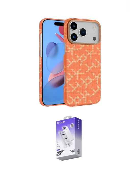 ieg™ iPhone 17 Pro Max Kılıf Doruk Serisi - Siyah Bilvis 5in1 3D Magic Cam Ekran Koruyucu