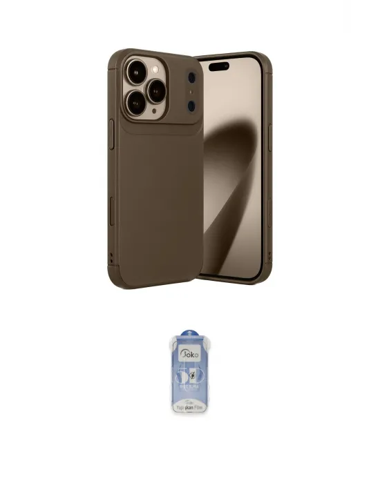 ieg™ iPhone 17 Pro Max Kılıf Eksen Form Prime - Siyah Joko Magic 5D Cam
