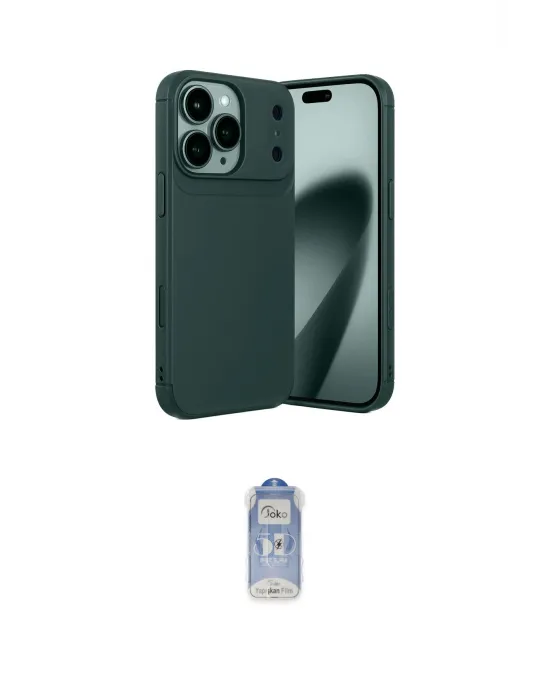 ieg™ iPhone 17 Pro Max Kılıf Eksen Form Prime - Siyah Joko Magic 5D Cam
