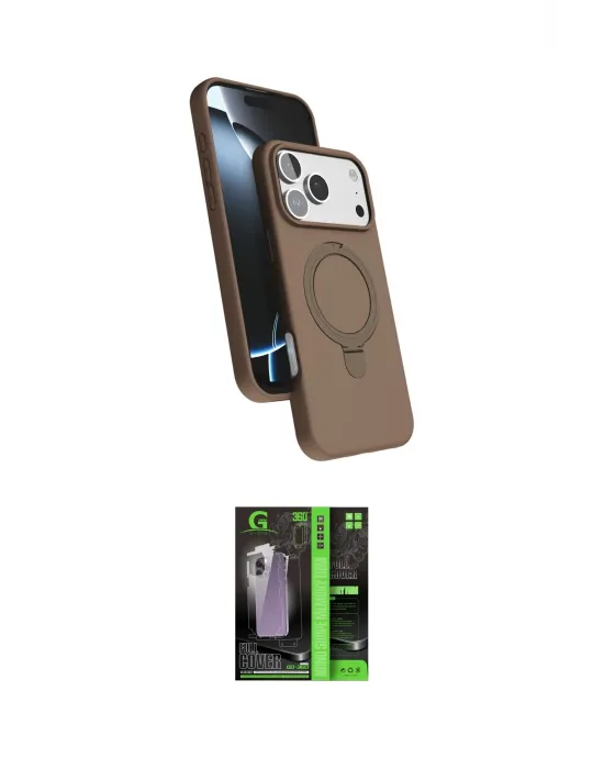 ieg™ iPhone 17 Pro Max Kılıf İz Işık Koleksiyonu - Şeffaf 360 Full Body Arka Koruyucu