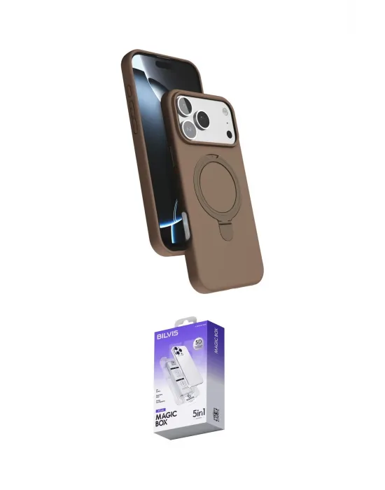 ieg™ iPhone 17 Pro Max Kılıf İz Işık Koleksiyonu - Siyah Bilvis 5in1 3D Magic Cam Ekran Koruyucu