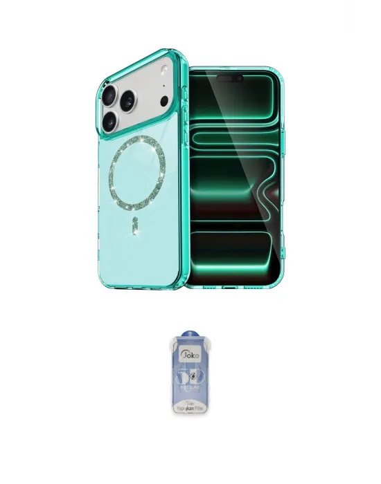 ieg™ iPhone 17 Pro Max Kılıf Kıvılcım Form Prime - Siyah Joko Magic 5D Cam