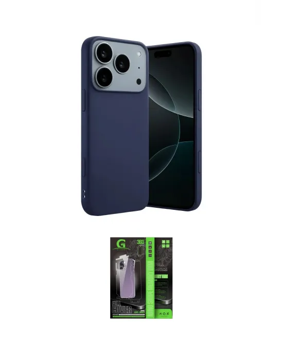 ieg™ iPhone 17 Pro Max Kılıf Kozmos Yansıma Özel Seri - Şeffaf 360 Full Body Arka Koruyucu