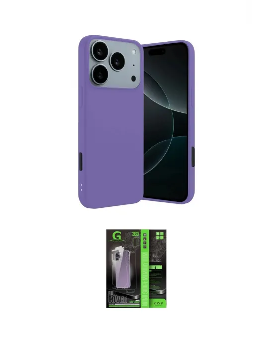 ieg™ iPhone 17 Pro Max Kılıf Kozmos Yansıma Özel Seri - Şeffaf 360 Full Body Arka Koruyucu