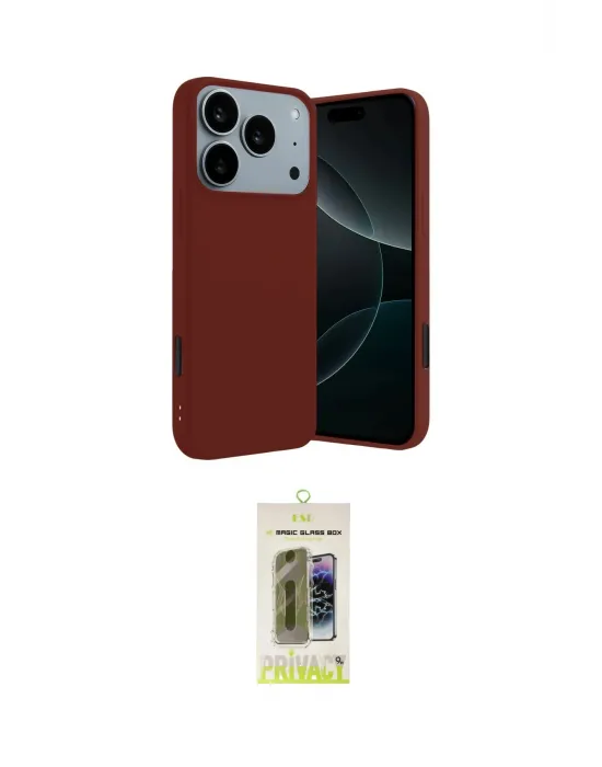 ieg™ iPhone 17 Pro Max Kılıf Kozmos Yansıma Özel Seri - Siyah Joko Magic 5D Hayalet Cam